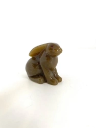 Honey Jade Rabbit Figurine
