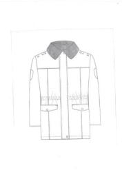 Blue Winter Jacket for Cadet Girls