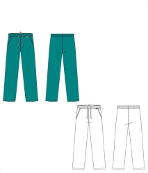 Elastic Waist Casual Pants with Side Pockets Omega Model 4.353