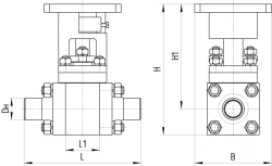 Steel Ball Valve ATEK.491811.014 for Pipeline Isolation