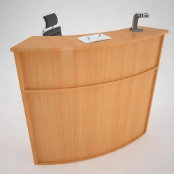 Curved Reception Desk for Administrators