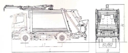 Rear-Loading Garbage Truck Model MK-4547-15