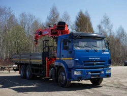 Multi-functional Hydraulic Crane Truck KMA on KAMAZ 65117 64K31N-UK