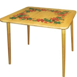 Square Children's Table "Autumn" 520x650x650mm Solid Wood 72480000000