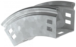 Vertical Smooth Turn 45° Type B20 50x100mm HDZ CPV41-0-45-050-100-HDZ ESCA