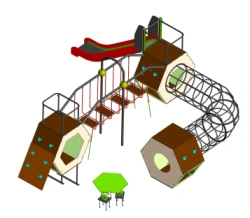 Children's Play Complex for Thematic Games 115.92.00