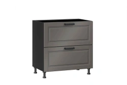 Kitchen Cabinet with 2 Drawers, Type 4 LD.270150.000 (Black)