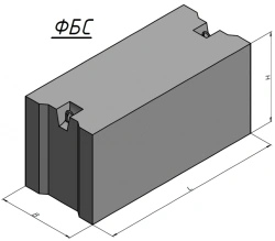 Heavy Concrete Foundation Block for Basement Walls FBS24.6.6