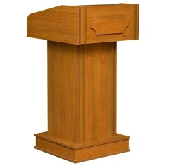 Classic Floor Podium with Concealed Writing Surface - Model 06