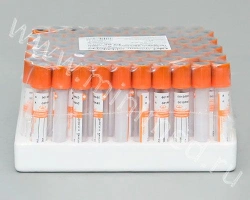 Vacuum Blood Collection Tube MiniMed with Clot Activator, 6ml, 13×100mm, Orange, Glass
