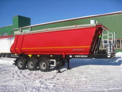 Tri-Axle Dump Semi-Trailer PT-24S with BPW Axle HSFALM 9010-15 V36