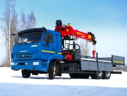 Hydraulic Crane Truck KMA Based on KAMAZ 65117 Model 64K03N-Z153