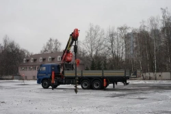 Multifunctional Special Vehicle with Hydraulic Crane KMA on KAMAZ 65117 Base 64K33N-UB