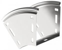 Smooth Vertical 45° Turn CPV41-0-45-080-080 ESCA for Cable Trays