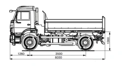 KAMAZ 43255-C4 Dump Truck for Bulk Cargo Transportation