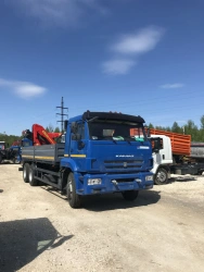 Special Truck with Hydraulic Loading Crane KMA Based on KAMAZ 43118 41K33N-U3