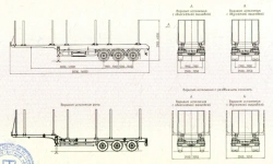 Lumber Transport Semi-Trailer SAV 93183SC
