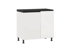 Kitchen Cabinet Facade Sherwood LD.281200.000 Right 1000 (Glossy White/Black)