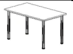 Fund Processing Table 1200x700x750 mm