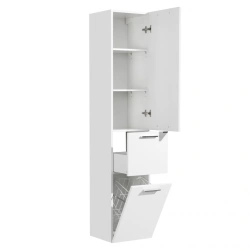 Aquaton Indi White Hanging Column Cabinet 1A188603ND0101
