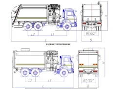 Side-Loading Garbage Truck MK-4554-07