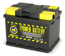 Lead Acid Starter Battery TYUMEN BATTERY 6ST-58LR STANDARD