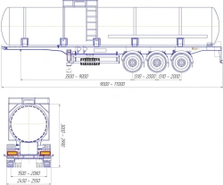 Acid Transport Semi-Trailer Tank PЦ-4-3