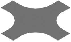 Radius Cover for Cable Trunking KLO 000 X (150mm-1000mm, 1.5mm Thickness)