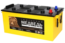 Lead-Acid Starter Battery for Internal Combustion Engines 12V, 6ST-225 LA.3 NEW 'Tyumen Bear