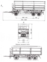 Tri-Axle Dump Trailer 8596-42A with CEYLAN AS-1210-225-ST-OV Axles, 12 Ton Capacity