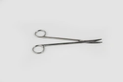 Surgical Scissors with Narrow Rounded Blades, Curved 175mm - VZ-N-25