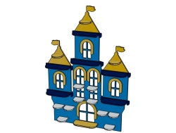 Craft Display Stand "Palace" for Preschool Use - SJ08