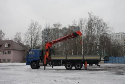 Multi-functional Special Truck with Hydraulic Crane KMA based on KAMAZ 65117 and Modification 64K30N-UH