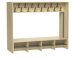 Wardrobe Module Set with Seating and Shoe Storage MGS5.025