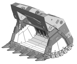 PC-3000.FS-16-T2-JHX1-G1-S1 16m³ Bucket with Bottom Discharge