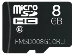 FMSD008G10RU 8GB Micro SDHC Memory Card for Data Storage
