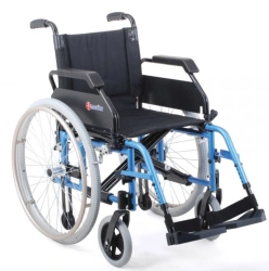 Manual Folding Wheelchair for Disabled Individuals