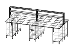Laboratory Table with Metal Frame RM 03/01