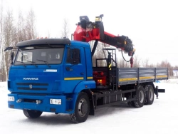 Hydraulic Crane Loading Truck MKMA on KAMAZ 65117 Base 64K37N-U4
