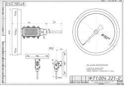 Bi-metal Thermometer TBF-220 IP65 160 USh for Liquid and Gas Measurement
