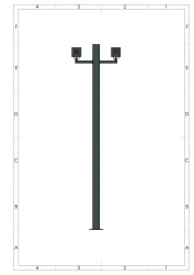 Steel Outdoor Lighting Poles OTKVPf 150-6.0