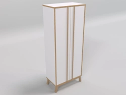 Elegant Wardrobe CC1 with Premium White Finish