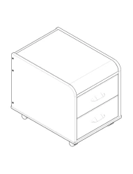 Mobile Cabinet for School and Office Supplies, Model TUV.03-10