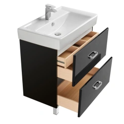Modern Black Bathroom Vanity Aquaton Amerina 80 N Model 1A169401AM9501.A169.4.01A.M95.0
