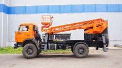 Hydraulic Lift Platform AGP Type 6706, Modification 67063H on KAMAZ Chassis 43502-D5
