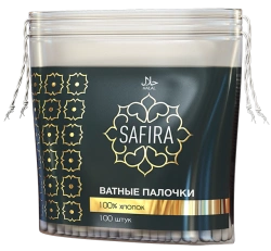 100% Cotton Swabs for Hygiene and Beauty Care SAFIRA