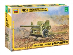 British 6-Pound Anti-Tank Gun MK-II Model Kit