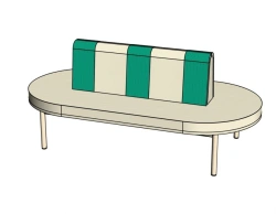 Oscar Sofa on Metal Frame N340/NM36 for Preschool Use
