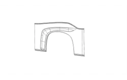 Left Rear Arch Panel for Vehicles, Model 5299230-5402502-52/B