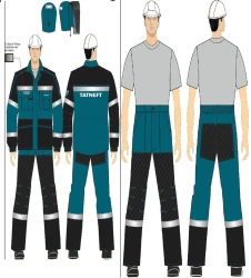 Men's Protective Suit (Jacket and Pants) Against Industrial Contaminants - Code: 12345